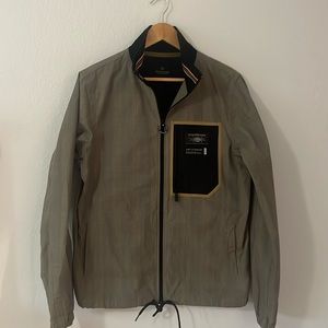 SCOTCH & SODA LIGHTWEIGHT TRACK JACKET YARN DYED CHECK PATTERN - Mens Small